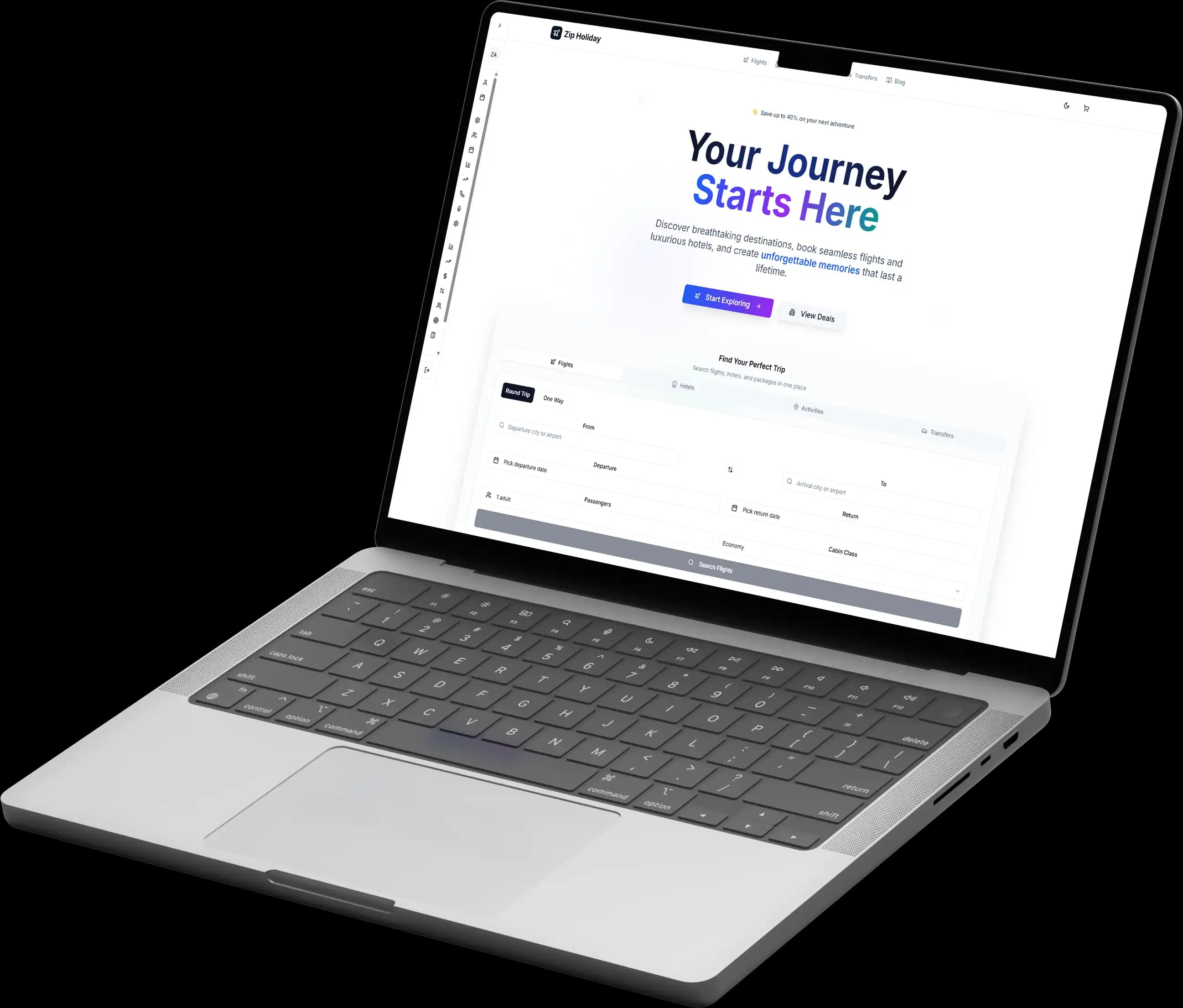 Zip Holiday client overview
