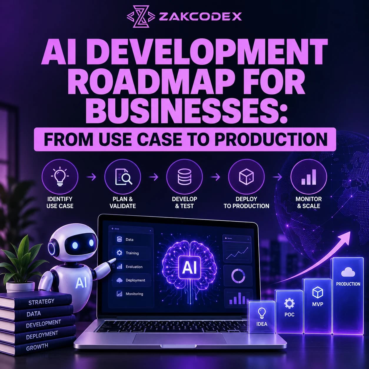 AI Development Roadmap for Businesses: From Use Case to Production