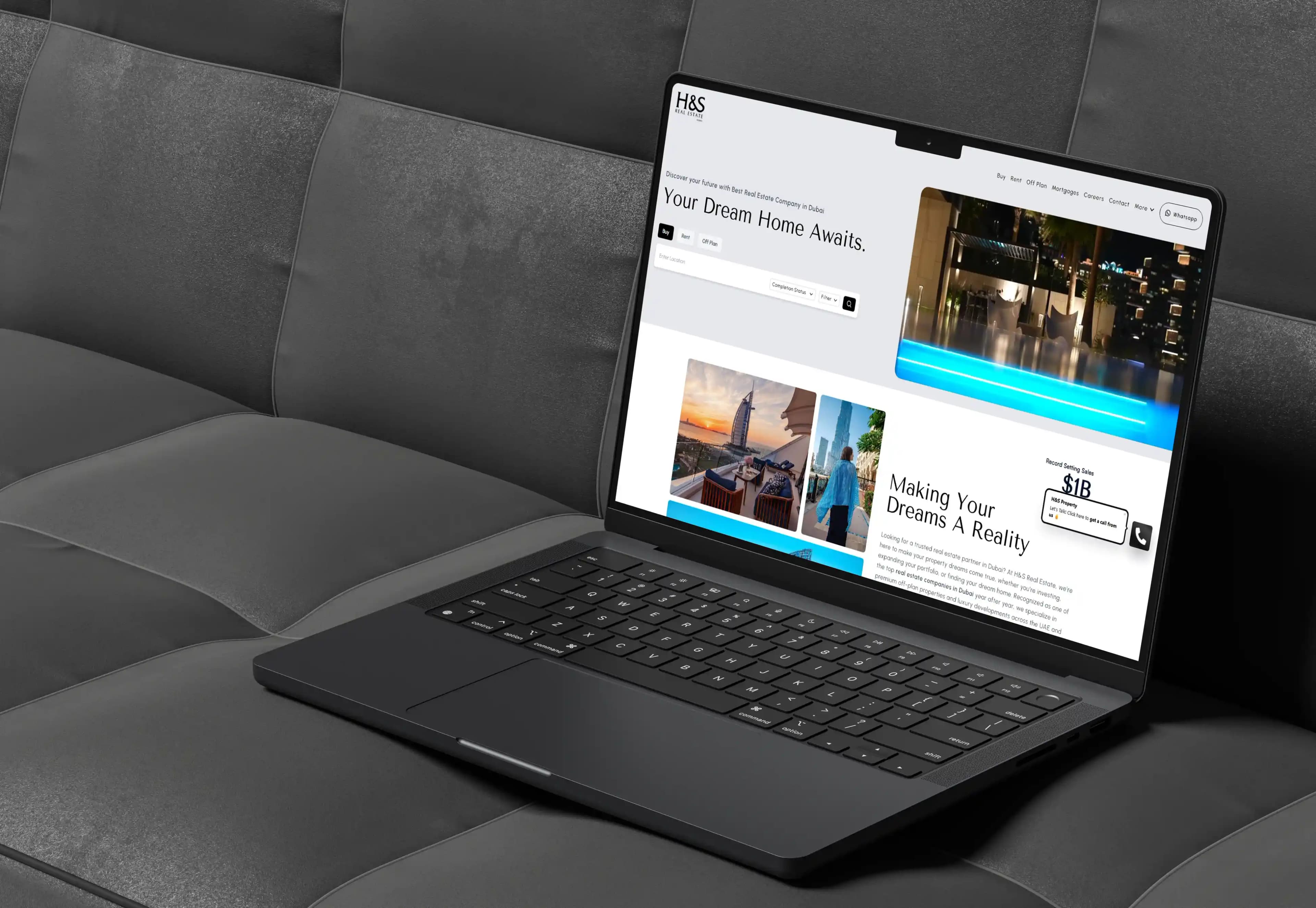 H&S Real Estate measurable results background