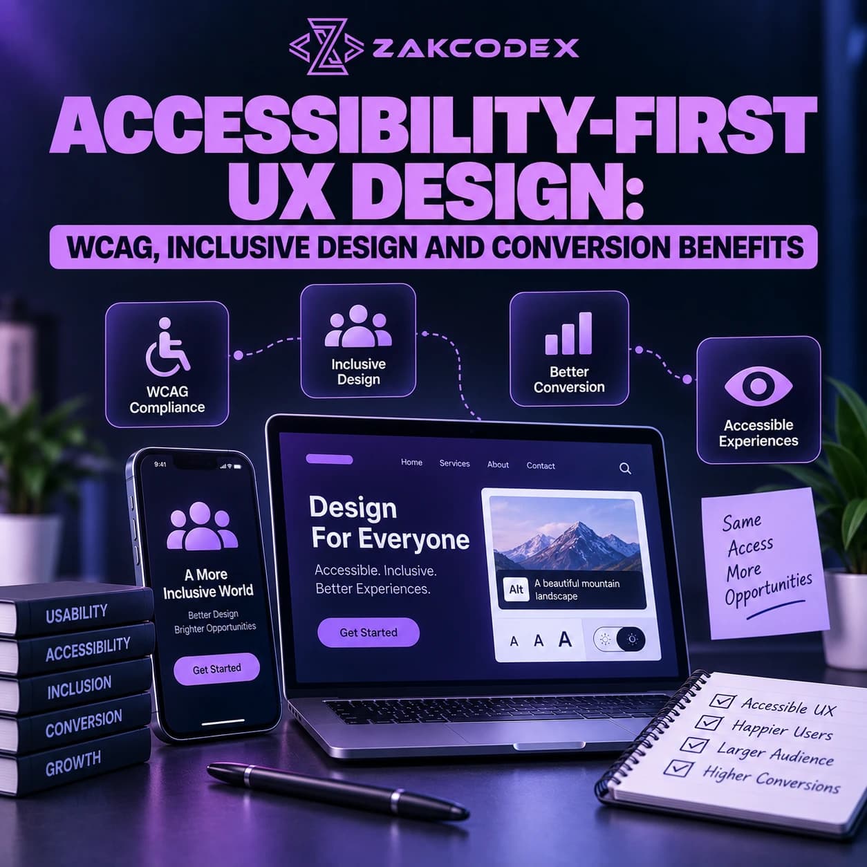 Accessibility-First UX Design: WCAG, Inclusive Design and Conversion Benefits