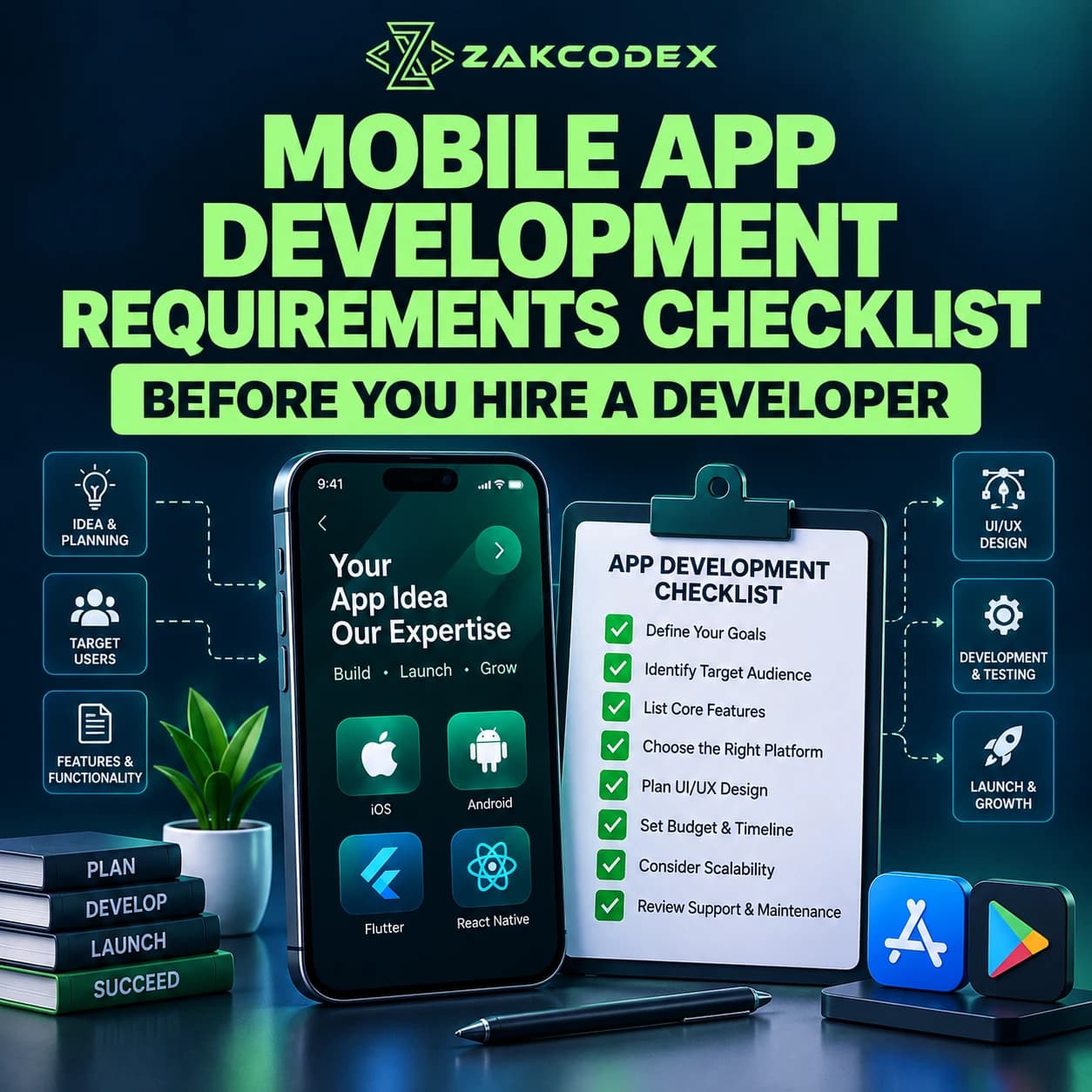 Mobile App Development Requirements Checklist Before You Hire a Developer