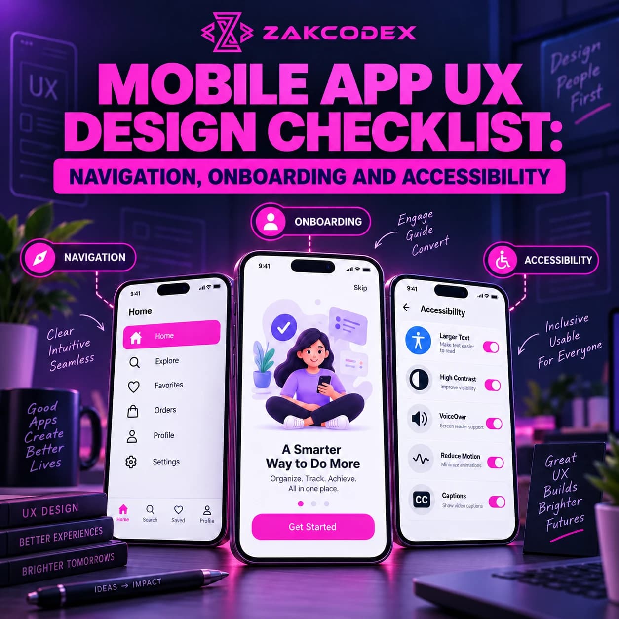 Mobile App UX Design Checklist: Navigation, Onboarding and Accessibility