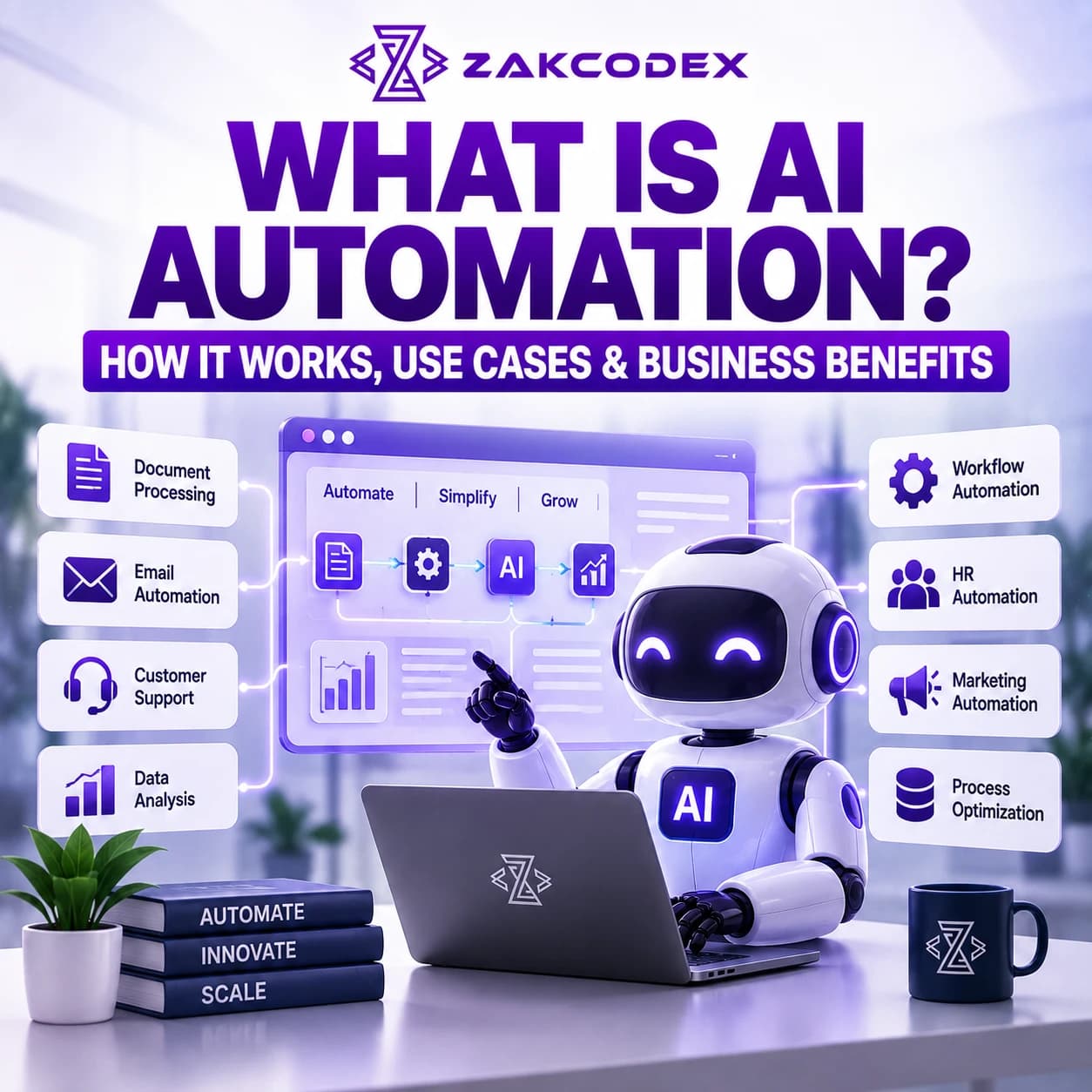 What Is AI Automation? How It Works, Use Cases & Business Benefits