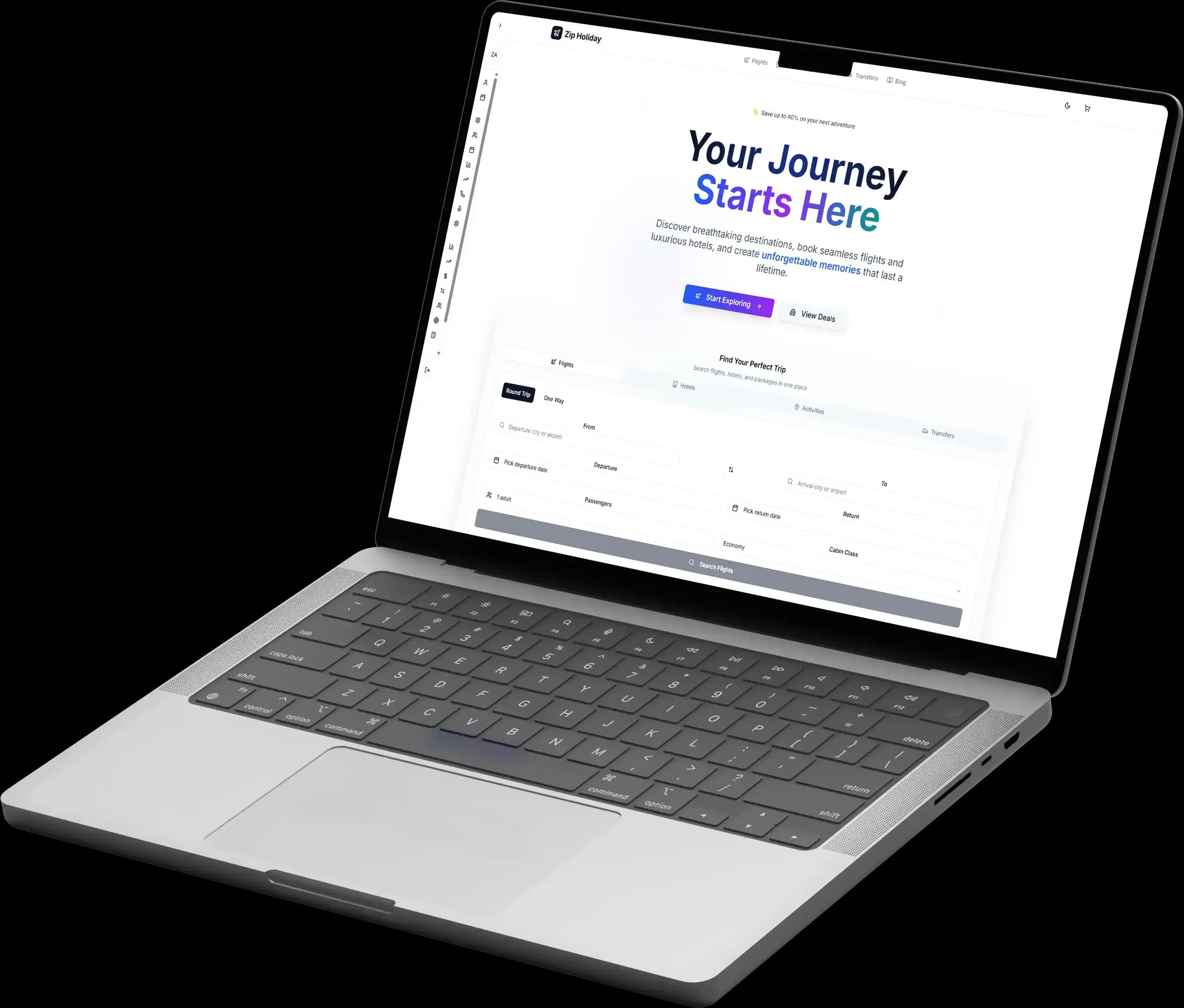 Zip Holiday client overview